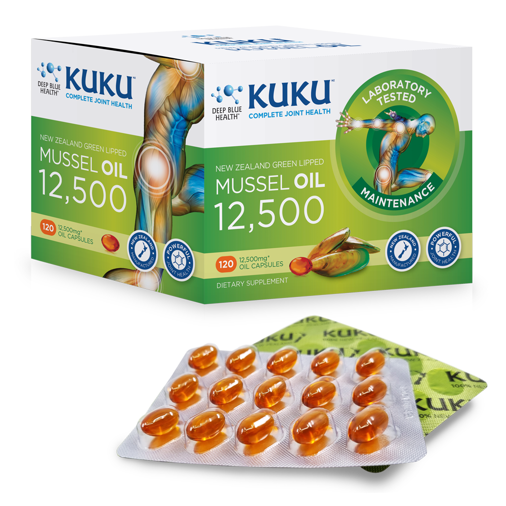 KUKU Complete Joint Health Products Maintenance Oil 120 Capsules